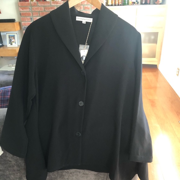 NWT Christopher Calvin Crepe Jacket - Small - Picture 5 of 5